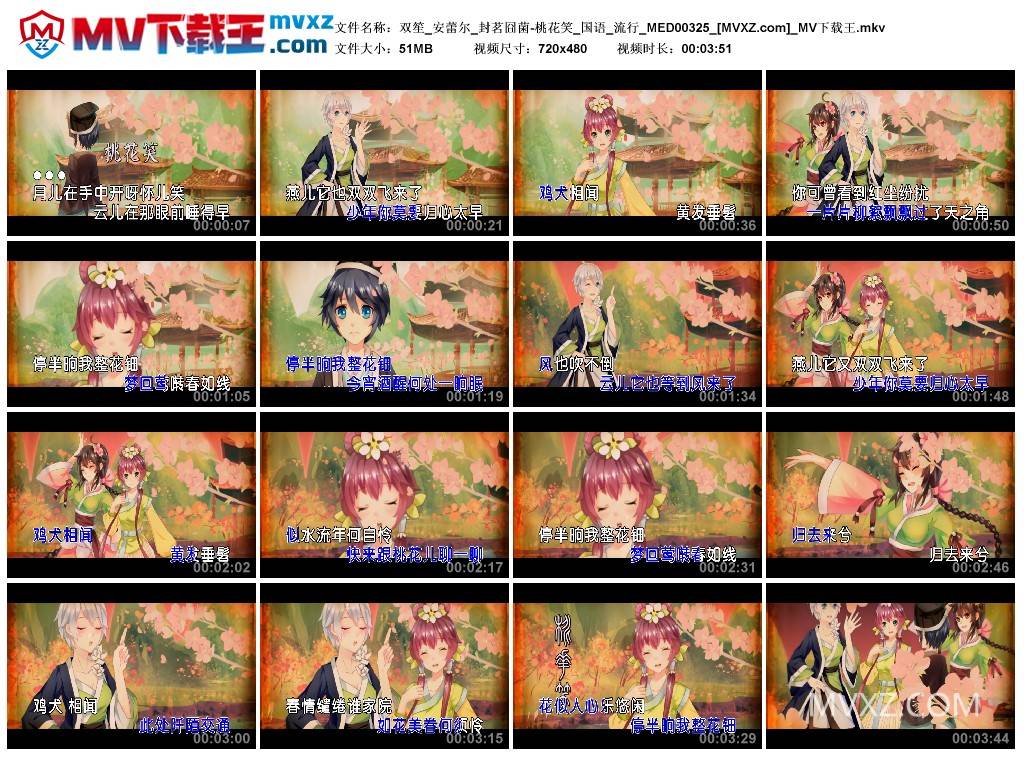 双笙_安蕾尔_封茗囧菌-桃花笑_国语_流行_MED00325